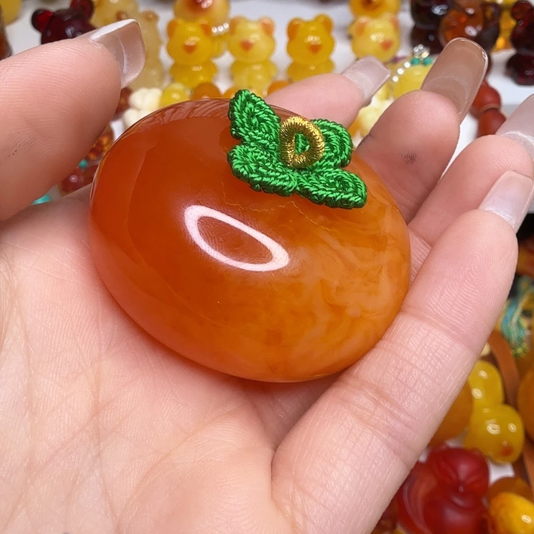 可***亲非金属蜜糖色柿子0140