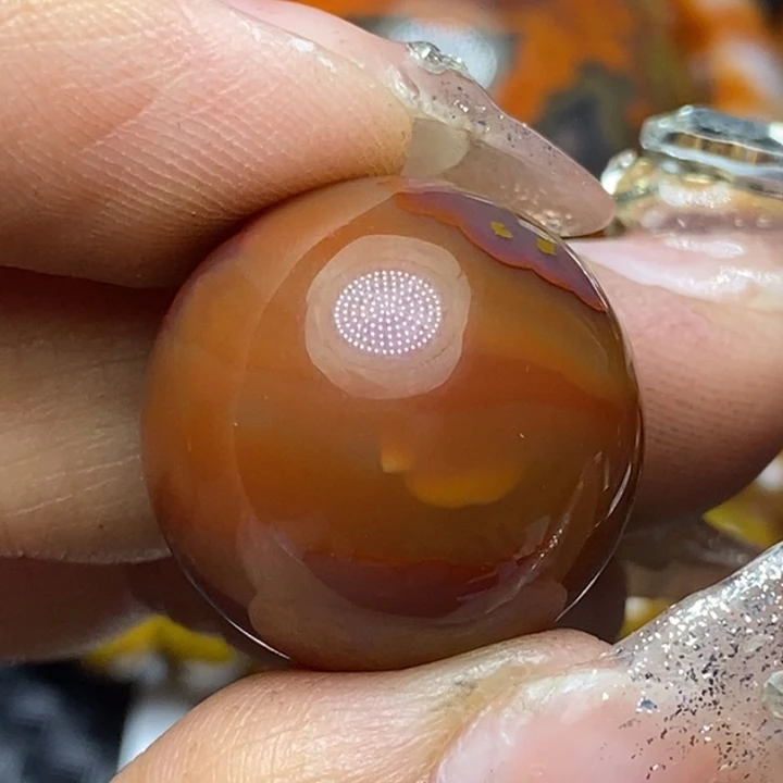 玛瑙/玉髓颈饰9K金镶嵌