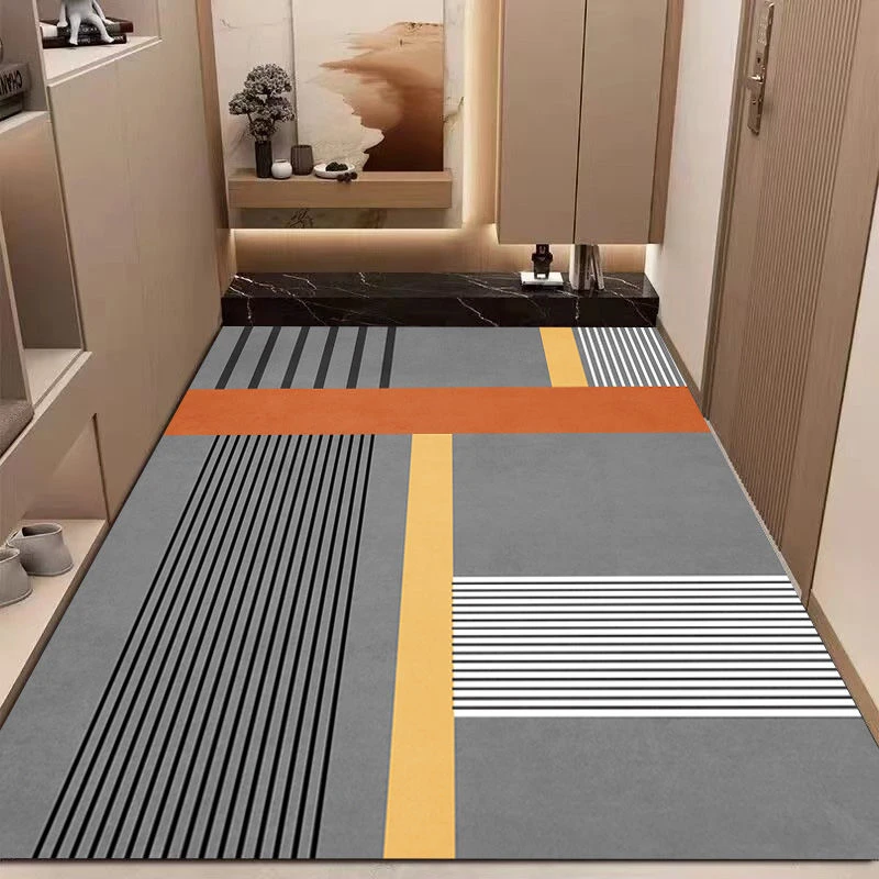 高档地垫吸水防滑硅藻泥门垫脚垫玄关入户超大尺寸防滑浴室加厚垫