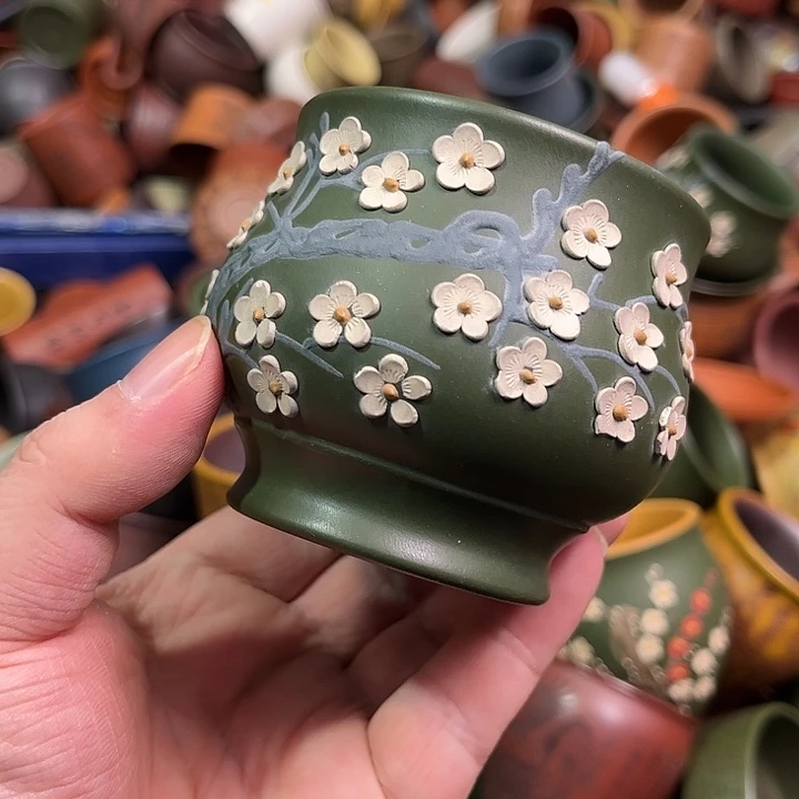 紫砂茶杯全手工紫砂主人杯