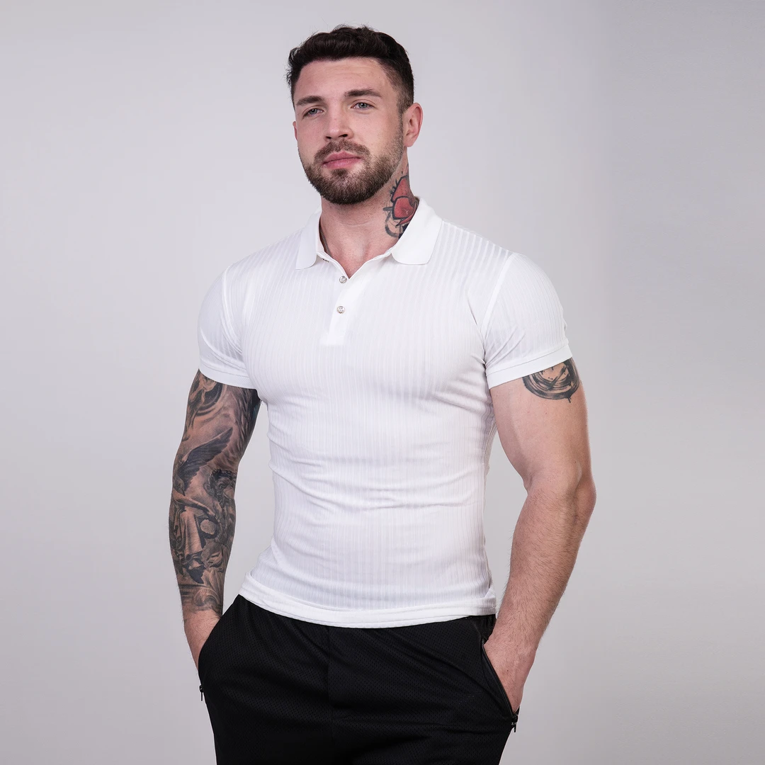 polo薄款四季通用翻领短袖Polo衫上衣透气休闲亨利衫纯色半袖