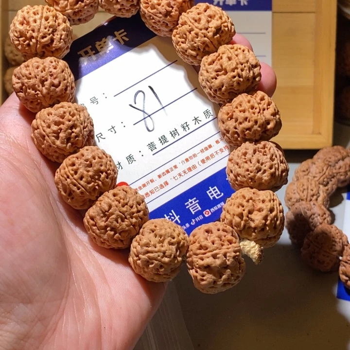 手串金刚菩提81号尺寸23矮壮平头巨肉