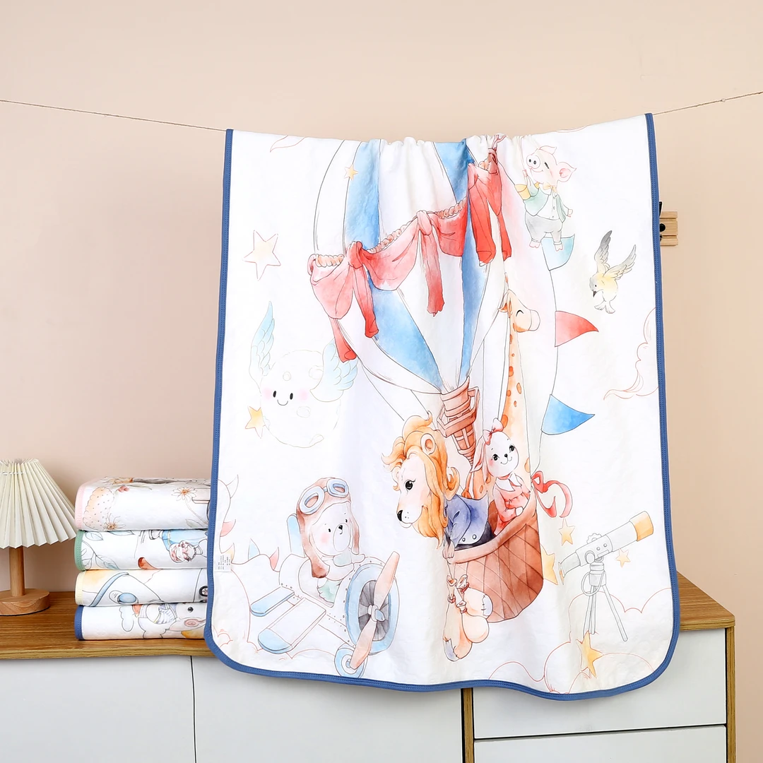 天竹棉隔尿垫新生儿防水可机洗A类大号透气