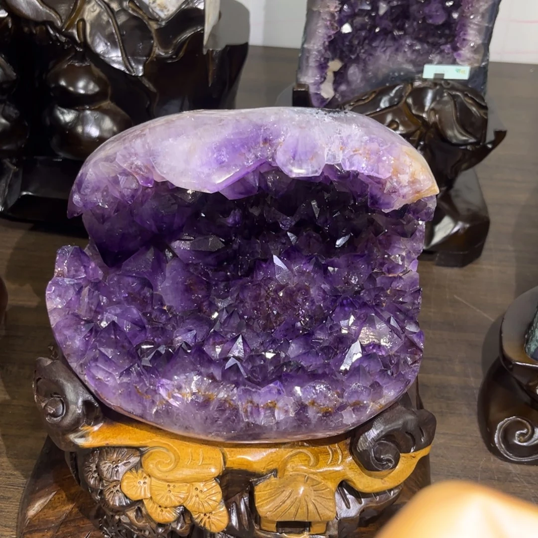 未镶嵌摆件紫晶水晶