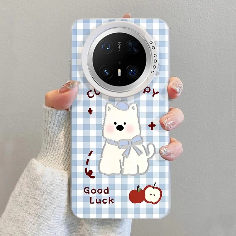 格纹高地适用华为mate70Pro手机壳mate60小众P70/60/50防摔保护套