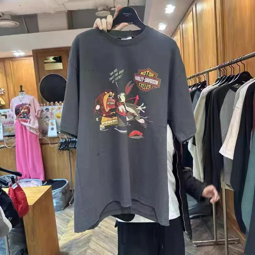 【XIN】韩国东大门正品/NO退/GA兔八哥大嘴怪休闲宽松短袖