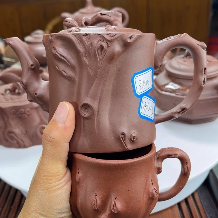 茶壶紫砂紫砂花茶