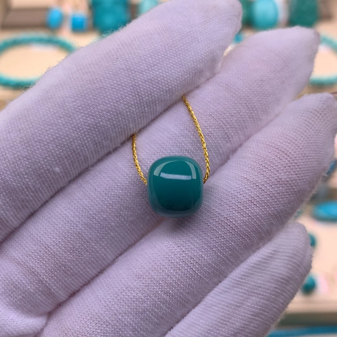 绿松石未镶嵌珠宝奇石10.7*9.5