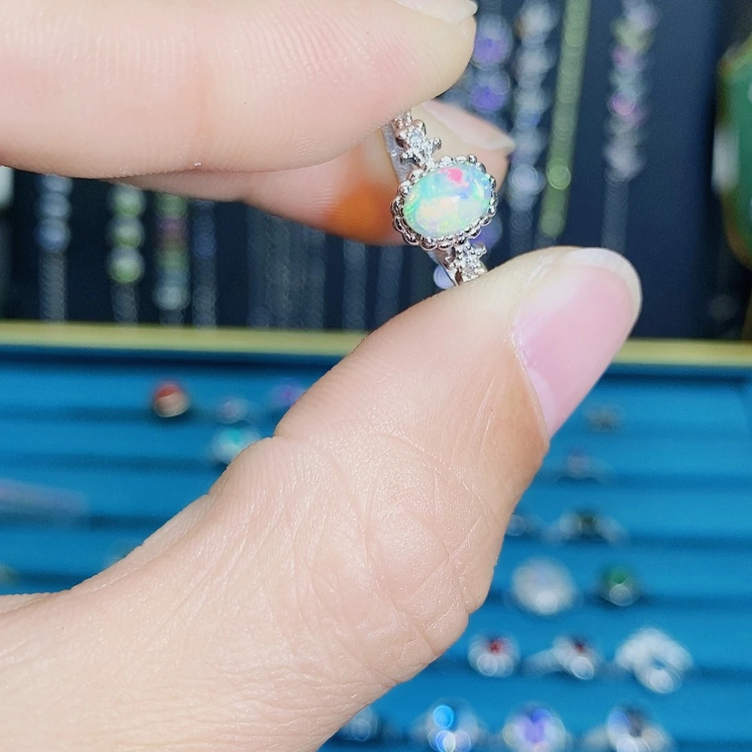 紫晶珠宝半成品银S925镶嵌