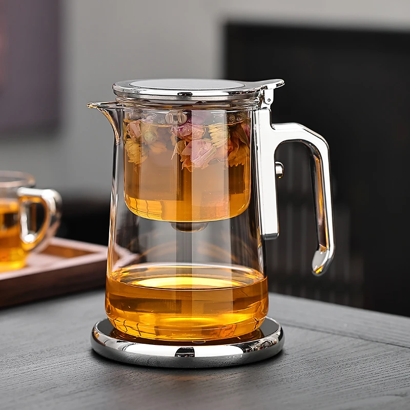 玻璃磁吸无杆飘逸杯茶水分离泡茶壶高档懒人泡茶器家用过滤冲茶器