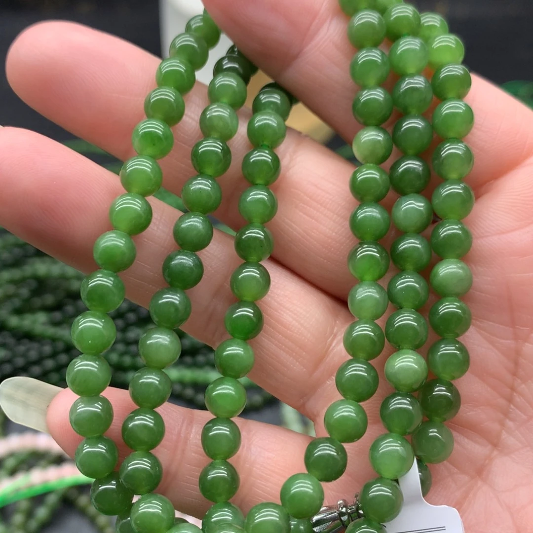 A****和田玉未镶嵌手链6