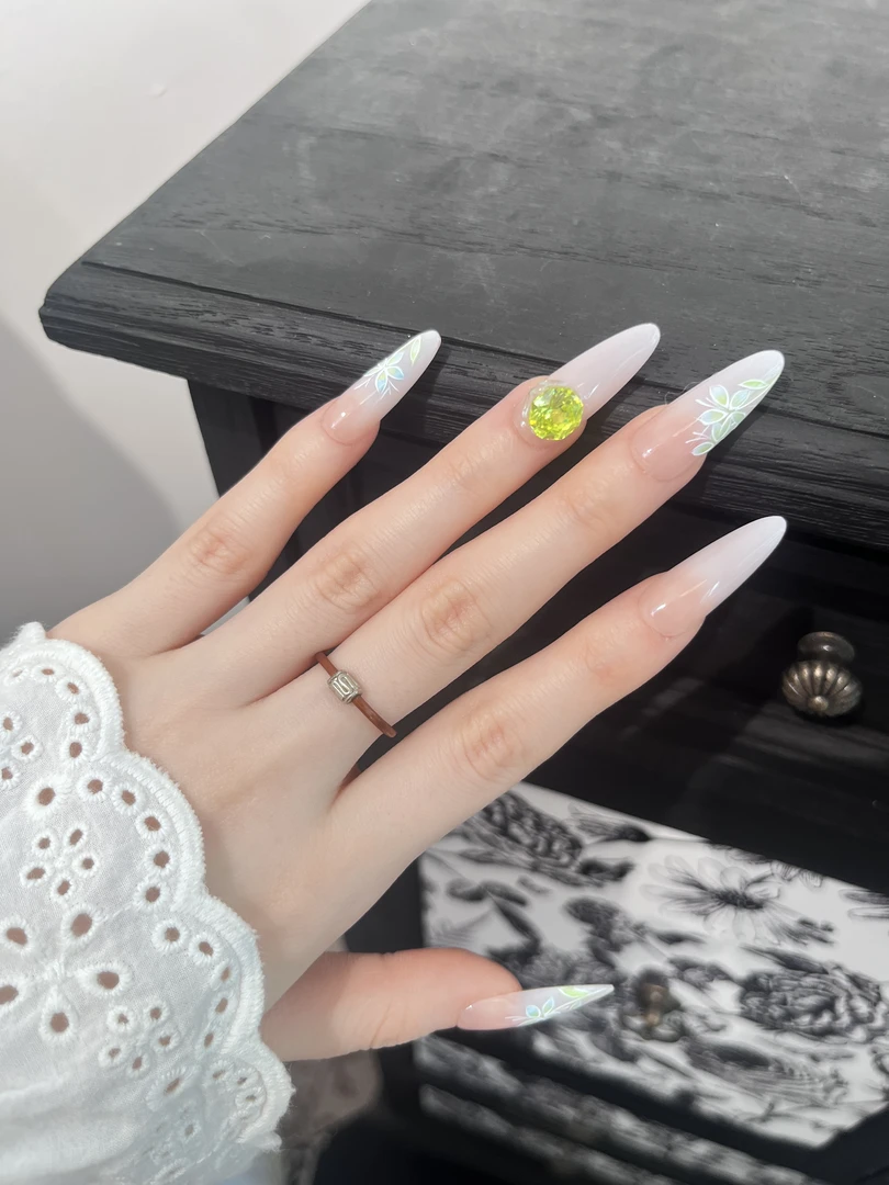 巴仑美【贵妃青栀】畅畅款 青栀少女可重复穿手绘戴美甲 5A高碳锆石