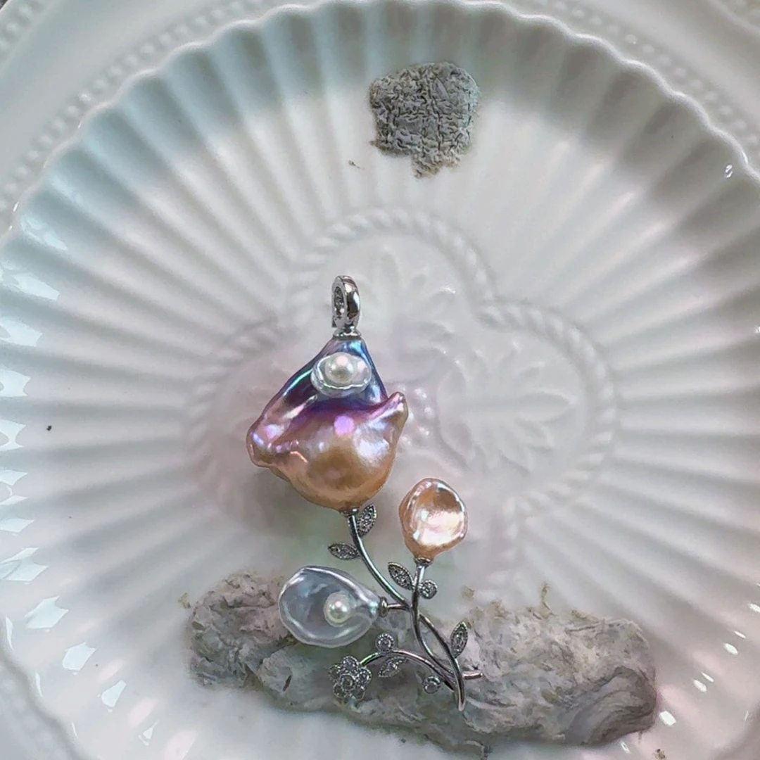 淡水珍珠未镶嵌吊坠(不含链)