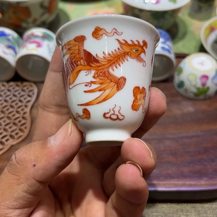 纯手绘精品盖碗杯