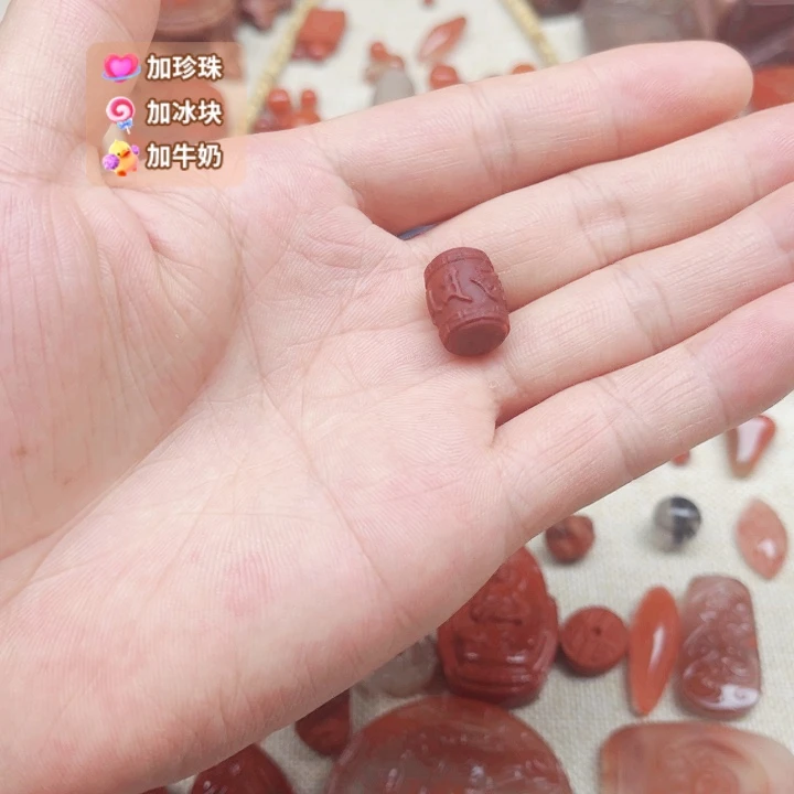 未镶嵌直切桶珠玛瑙/玉髓