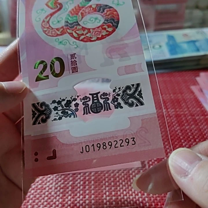 塑料小蛇钞蛇年年份头1989 2293单张