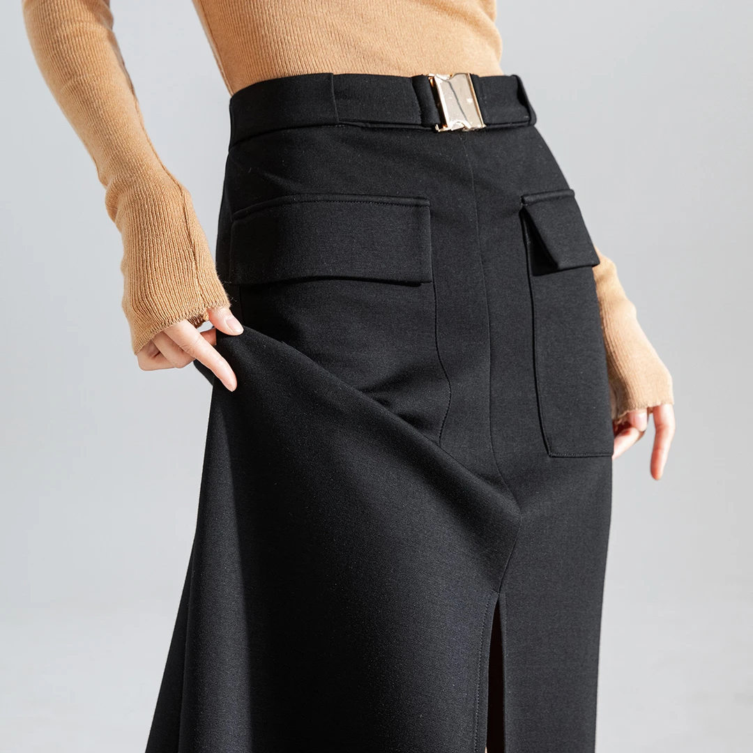 【老板娘夏天】EVA OUXIU/伊华欧秀直筒裙ZS-E-44-26551-YL