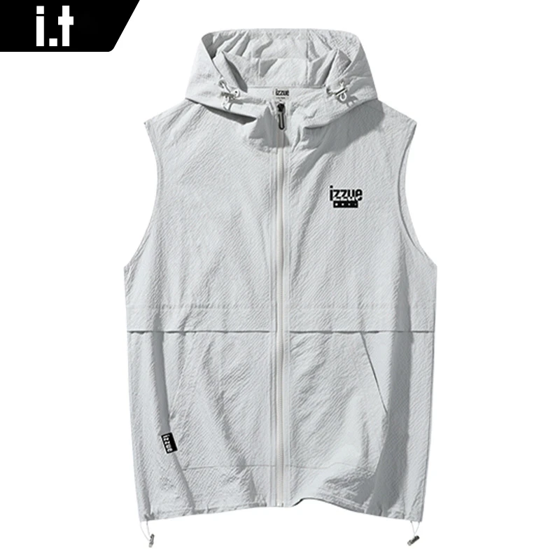 i.t izzue工装机能马甲男日系外穿百搭无袖背心男款马夹坎肩外套