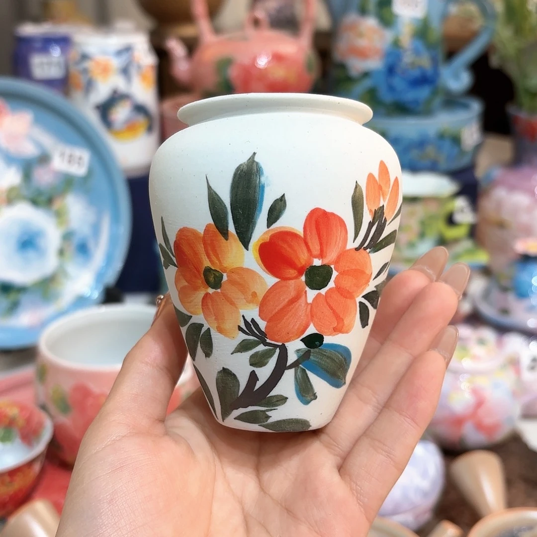 景德镇手绘高温釉下彩陶瓷茶具
