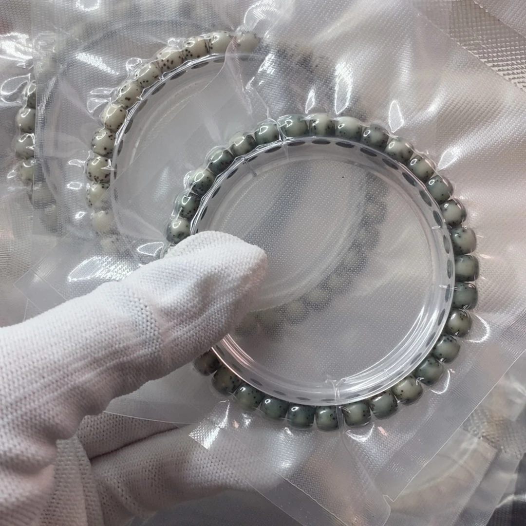 星月菩提吊坠石玉河豚单圈7