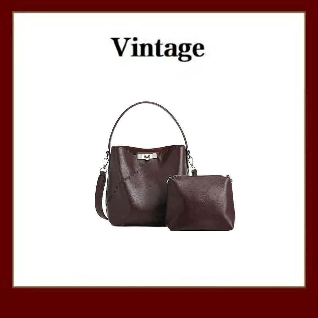 复古高级感水桶包子母包DFN1115-图片色