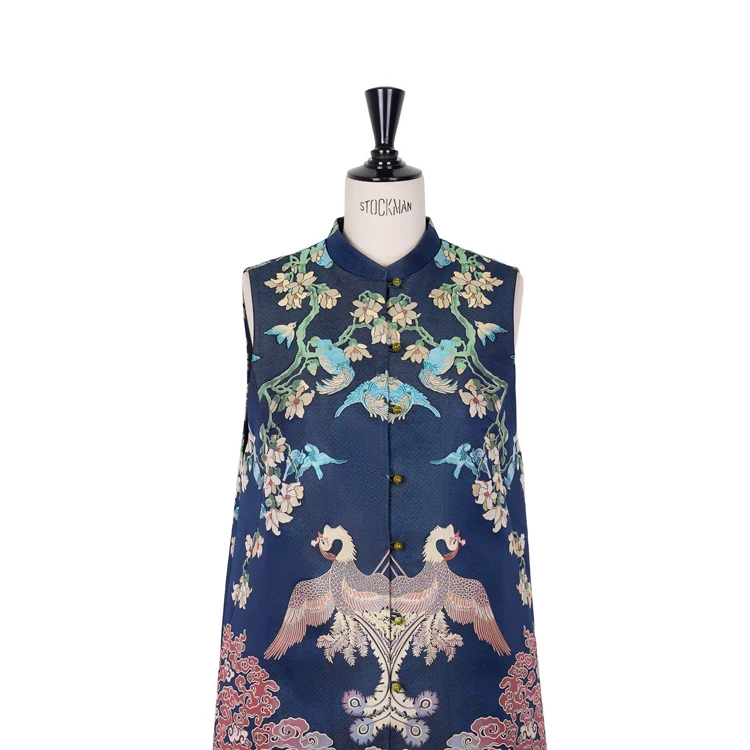 【张和才百鸟朝凤】高贵定位花蜀锦马甲CD2167888