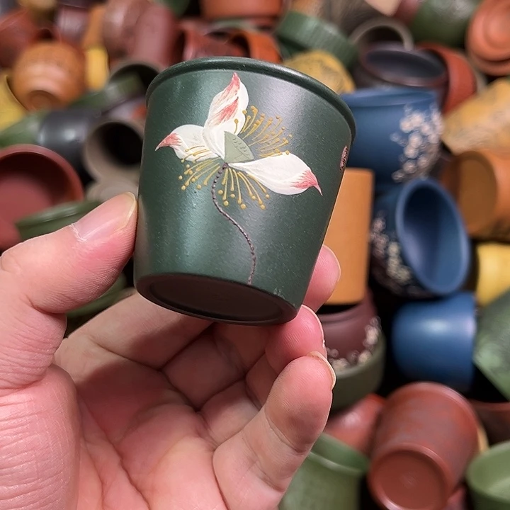 紫砂茶杯全手工紫砂主人杯