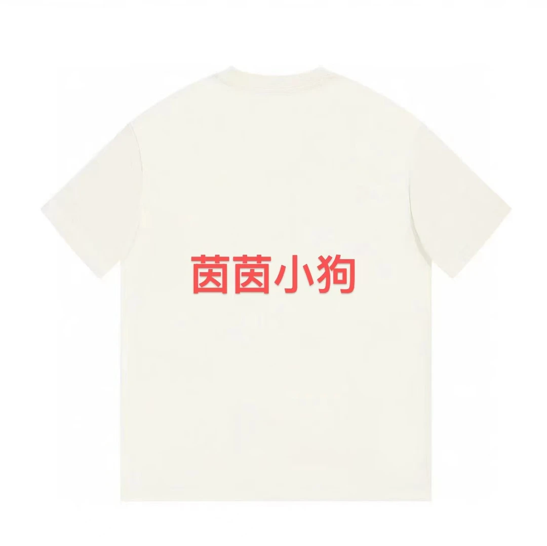 ML·沈闹闹 茵茵小狗联名 宽松百搭休闲大版短袖-T-D3020