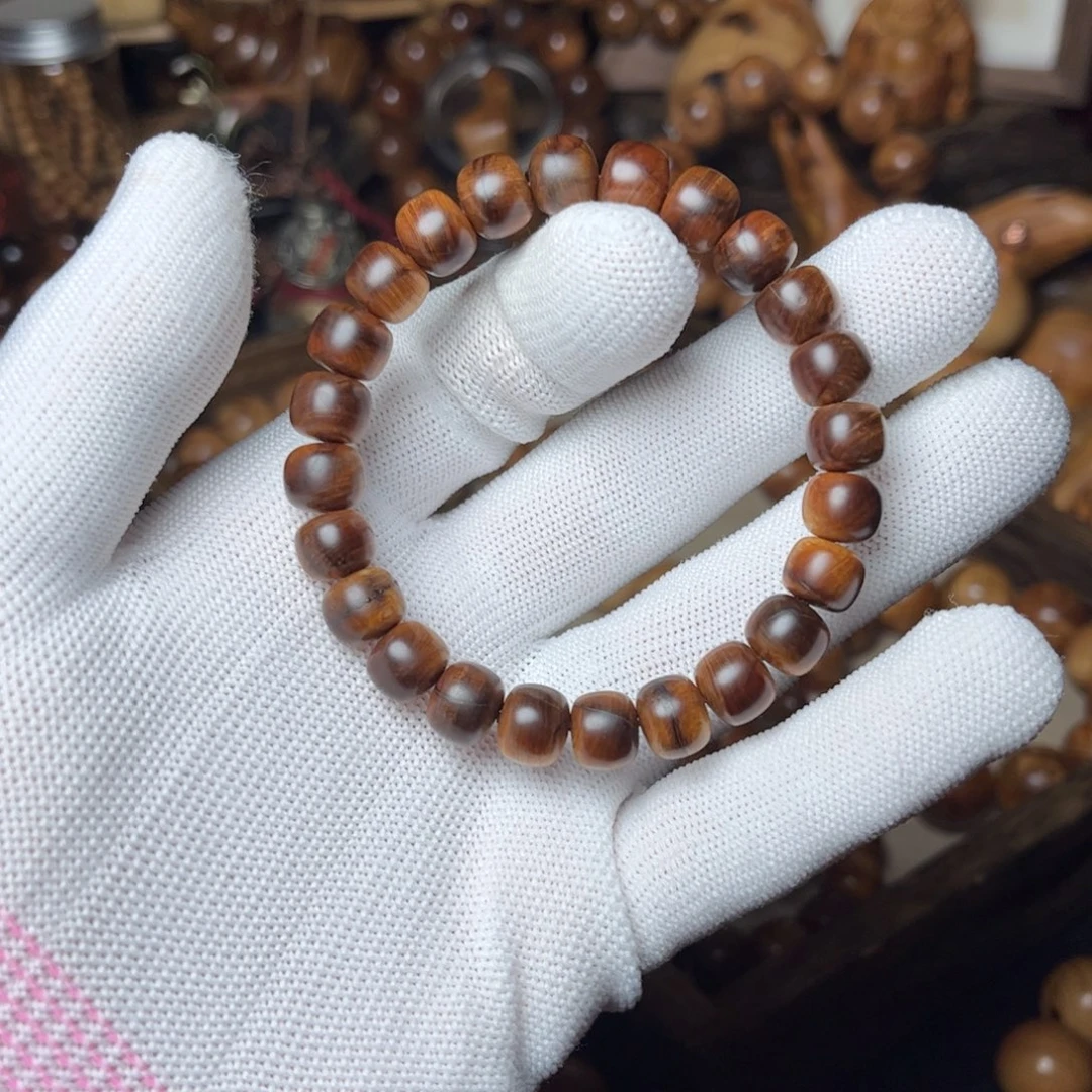 柏木（崖柏）手串/手链太行崖柏黑骨泥膏微瑕8x9