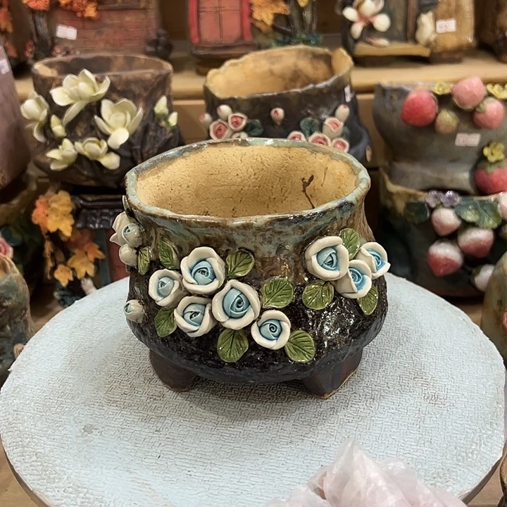 微***…多肉花盆百搭好看