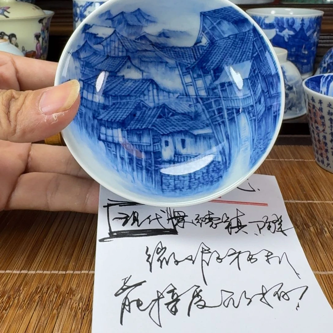 瓷片当代景德镇陶瓷手绘茶具