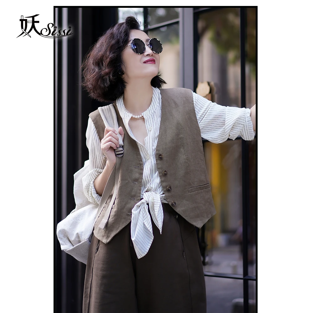 《奶咖淡彩》25SS高品百分驼色马甲