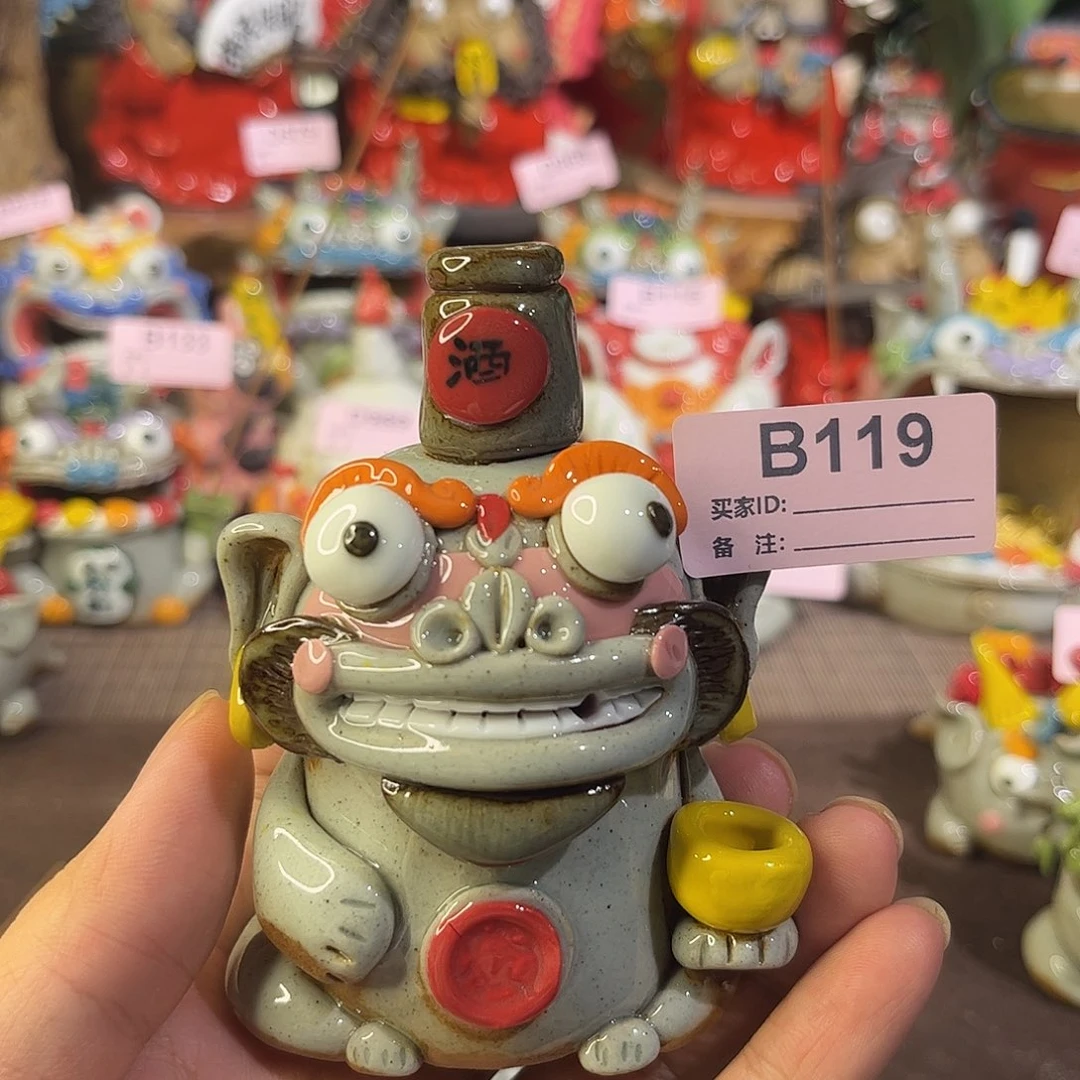 泥塑纯手工茶宠摆件