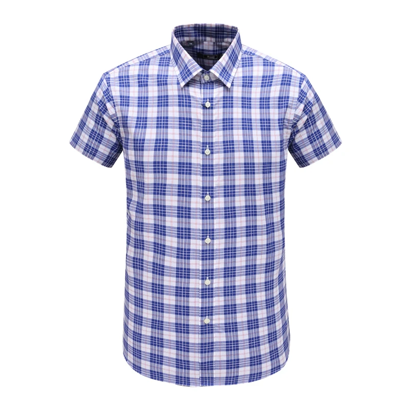 KL454凯莱牌男式夏季短袖衬衫 棉意大利面料百搭商务休闲上衣