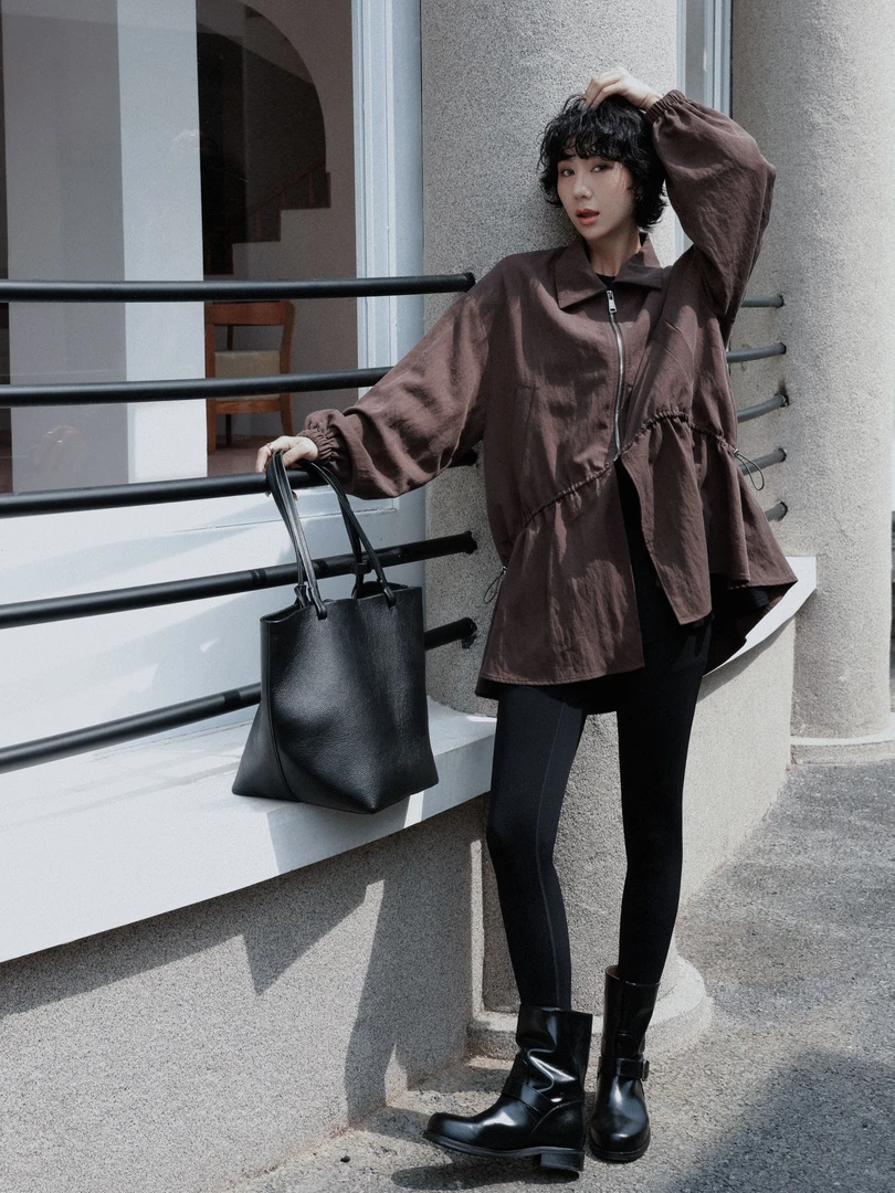 TT设计师【可可树】日系天丝高级感经典百搭松弛感外套TT190714