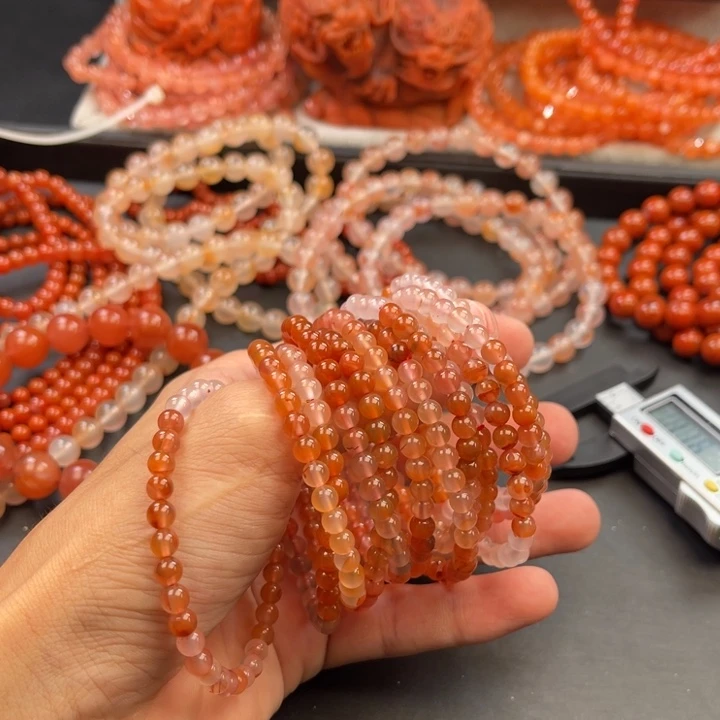 南红玛瑙未镶嵌多样性发一默认微瑕称重5mmx3