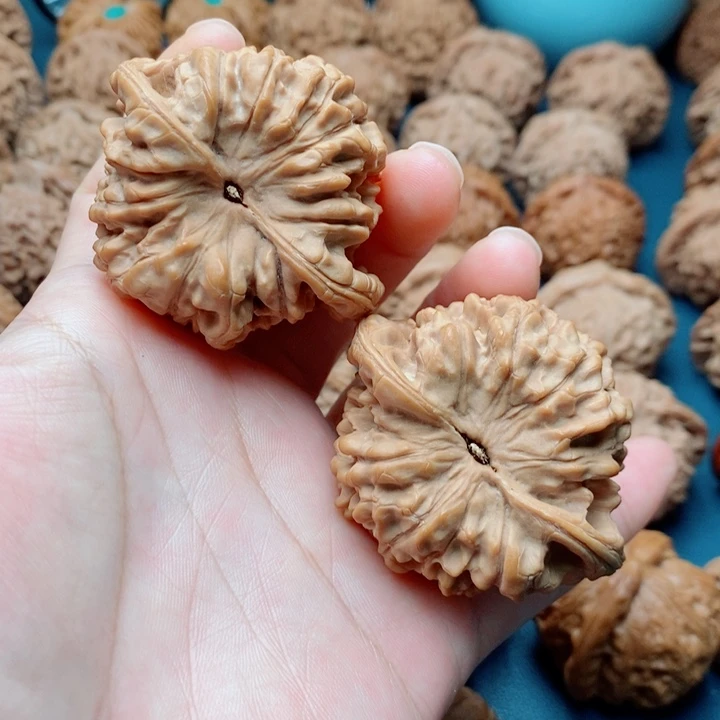 文玩核桃把件官帽51全品