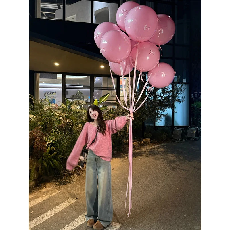 2025韩版设计感慵懒百搭时尚宽松上衣穿搭休闲简约阔腿长裤套装女