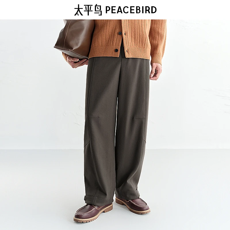 【商场同款】太平鸟男装25冬季新款保暖宽松痞帅休闲裤B2GBF4137