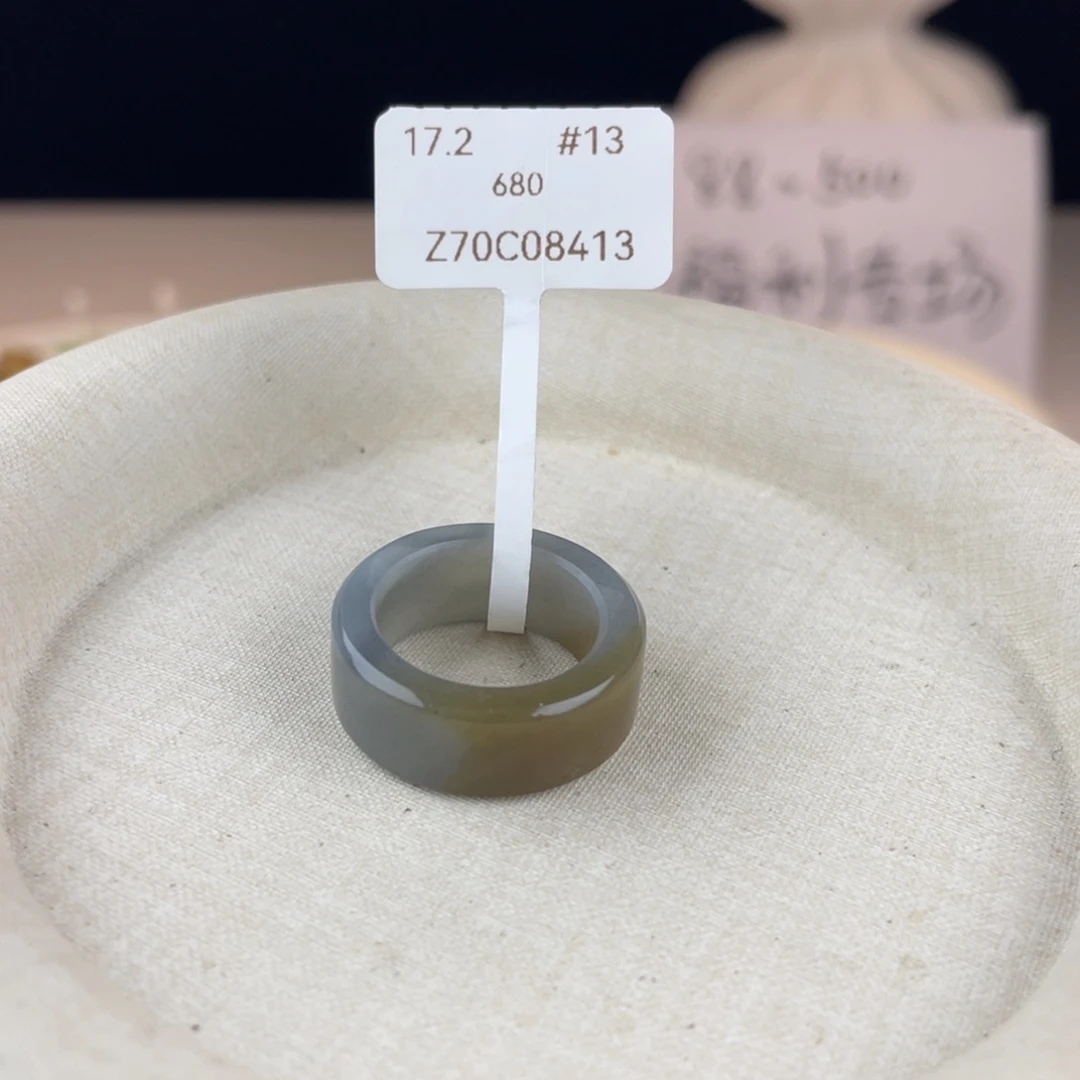 和田玉（糖玉）未镶嵌戒指17.2