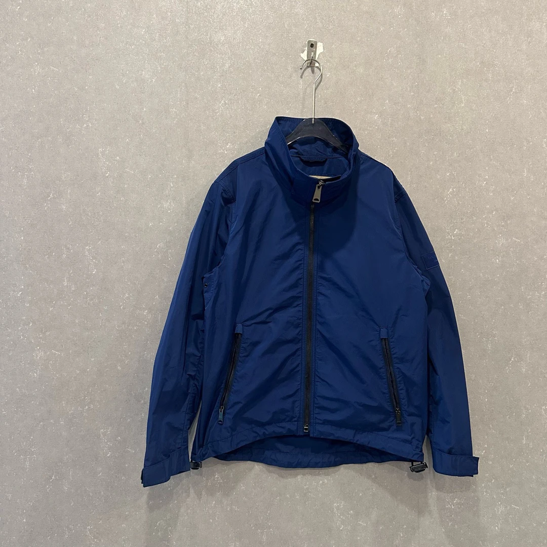 99新 BURBERRY/博柏利 纯色拉链长袖夹克外套50码/003084
