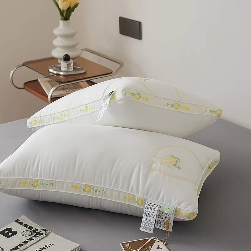 2025新款A类全棉枕头枕芯48*74cm标准尺寸立体高枕护颈椎中枕低枕