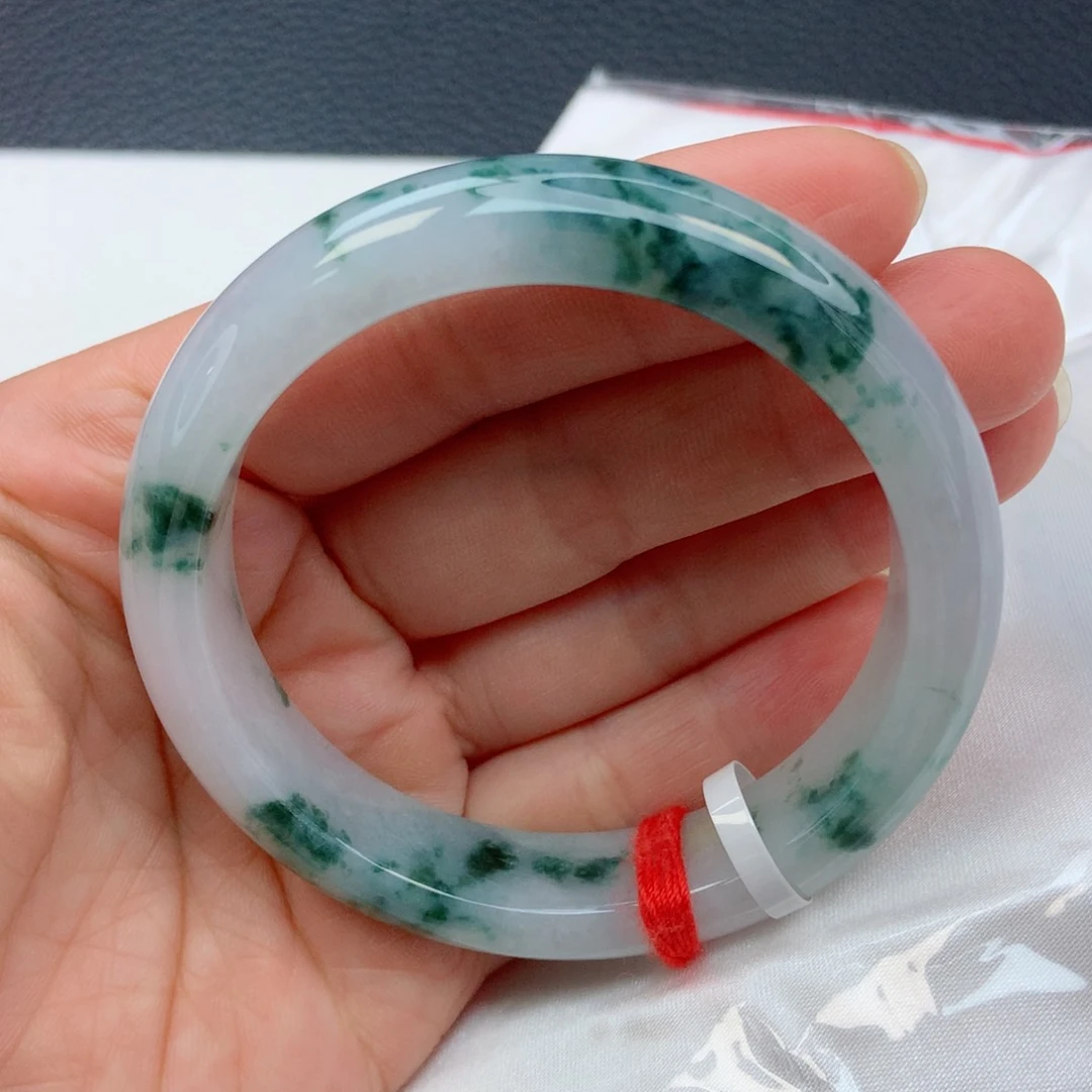 未镶嵌手镯翡翠55圈