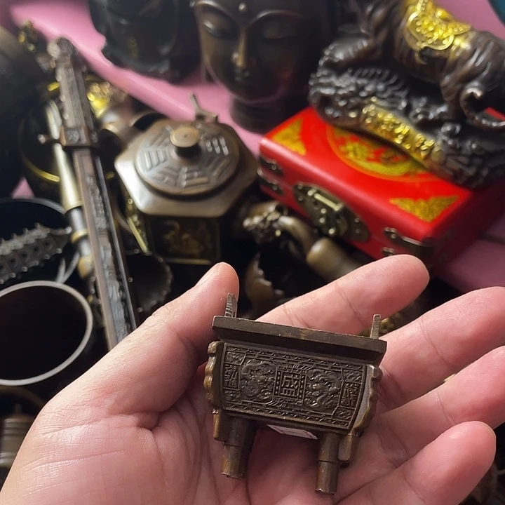 铜心铜德铜器摆件