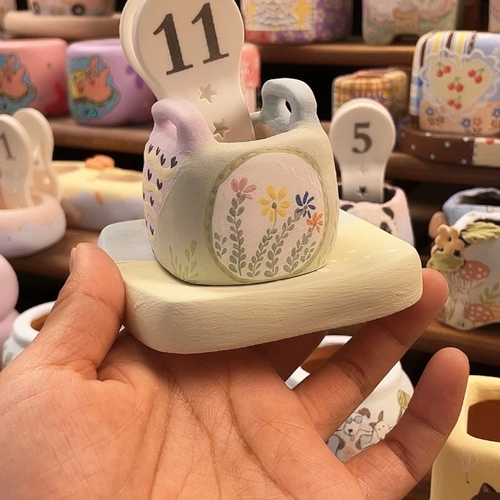 11….手工手绘花盆