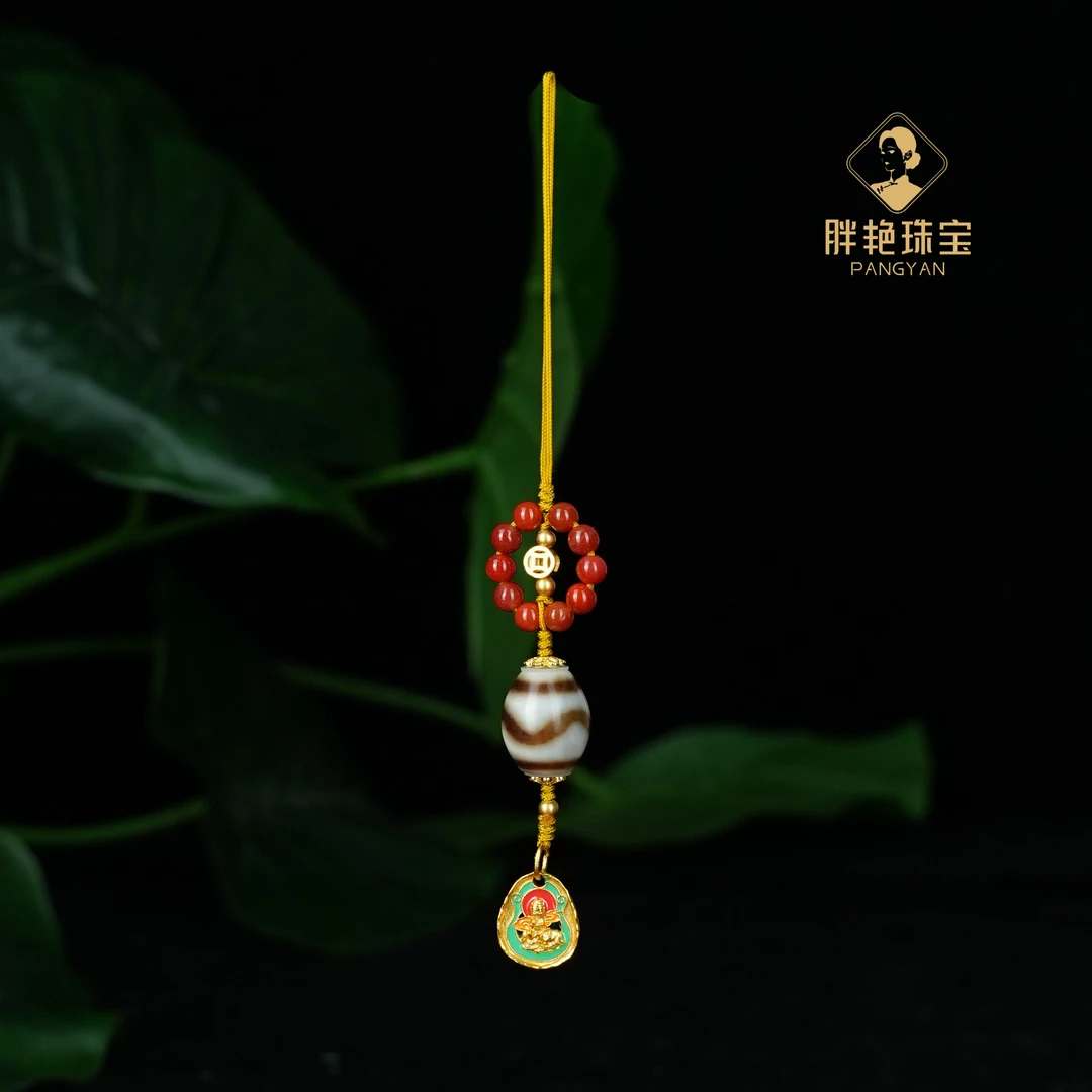 L*【月华】普贤虎牙珠南红挂件@ZMN03031601@