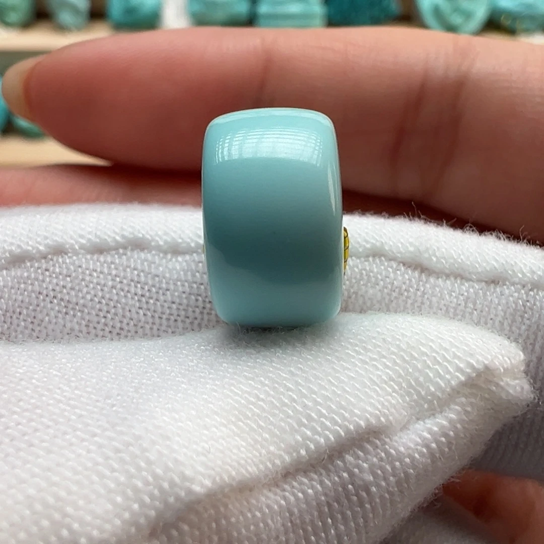 绿松石未镶嵌配饰13.1*7.9mm