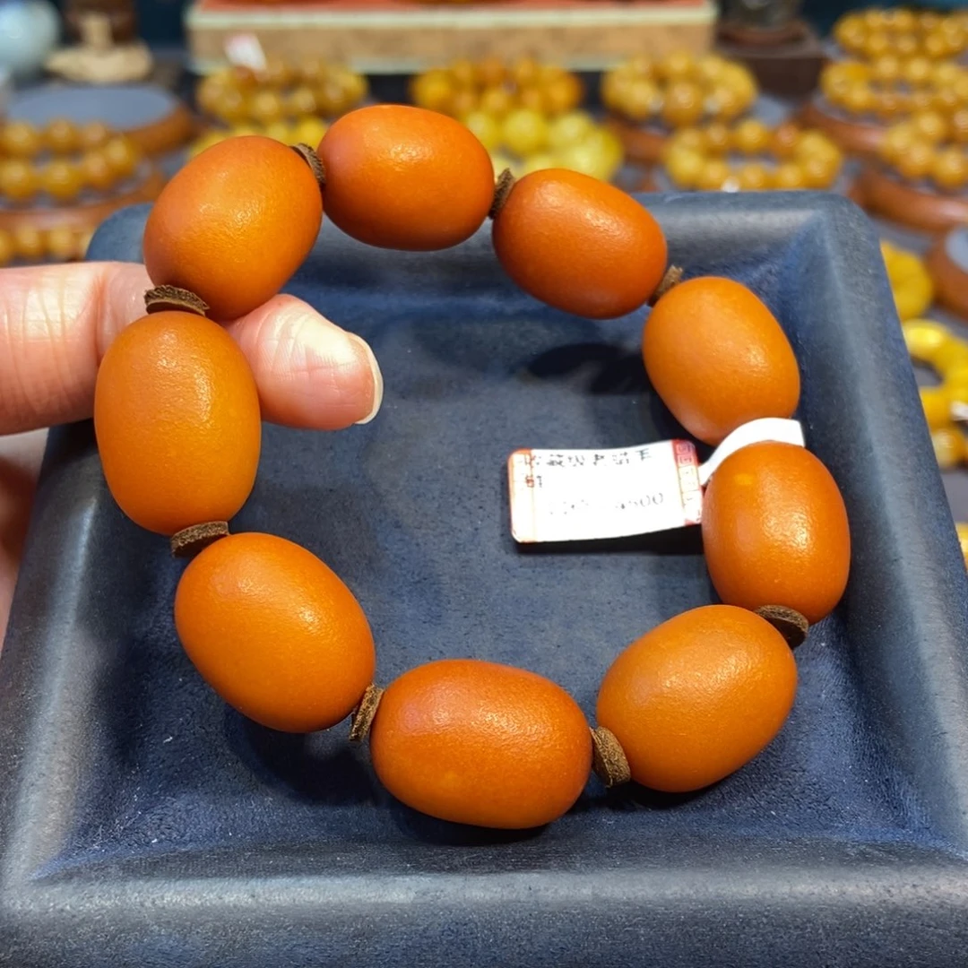 手链琥珀未镶嵌蜜蜡