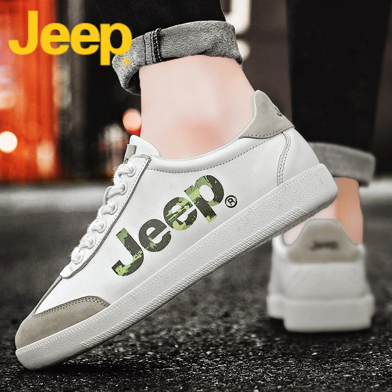 jeep吉普板鞋男鞋春季小白鞋男士休闲鞋子男款2025新款品牌阿甘鞋