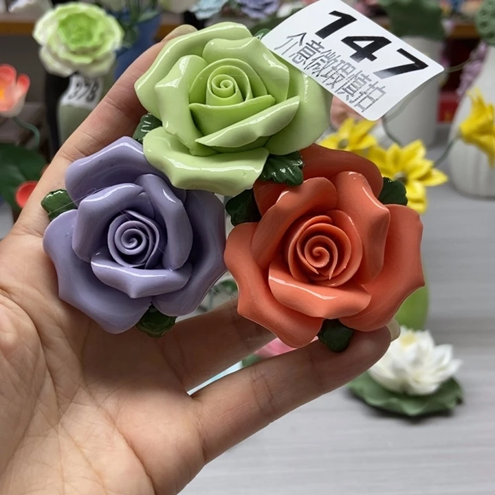 陶瓷手工制作陶瓷花